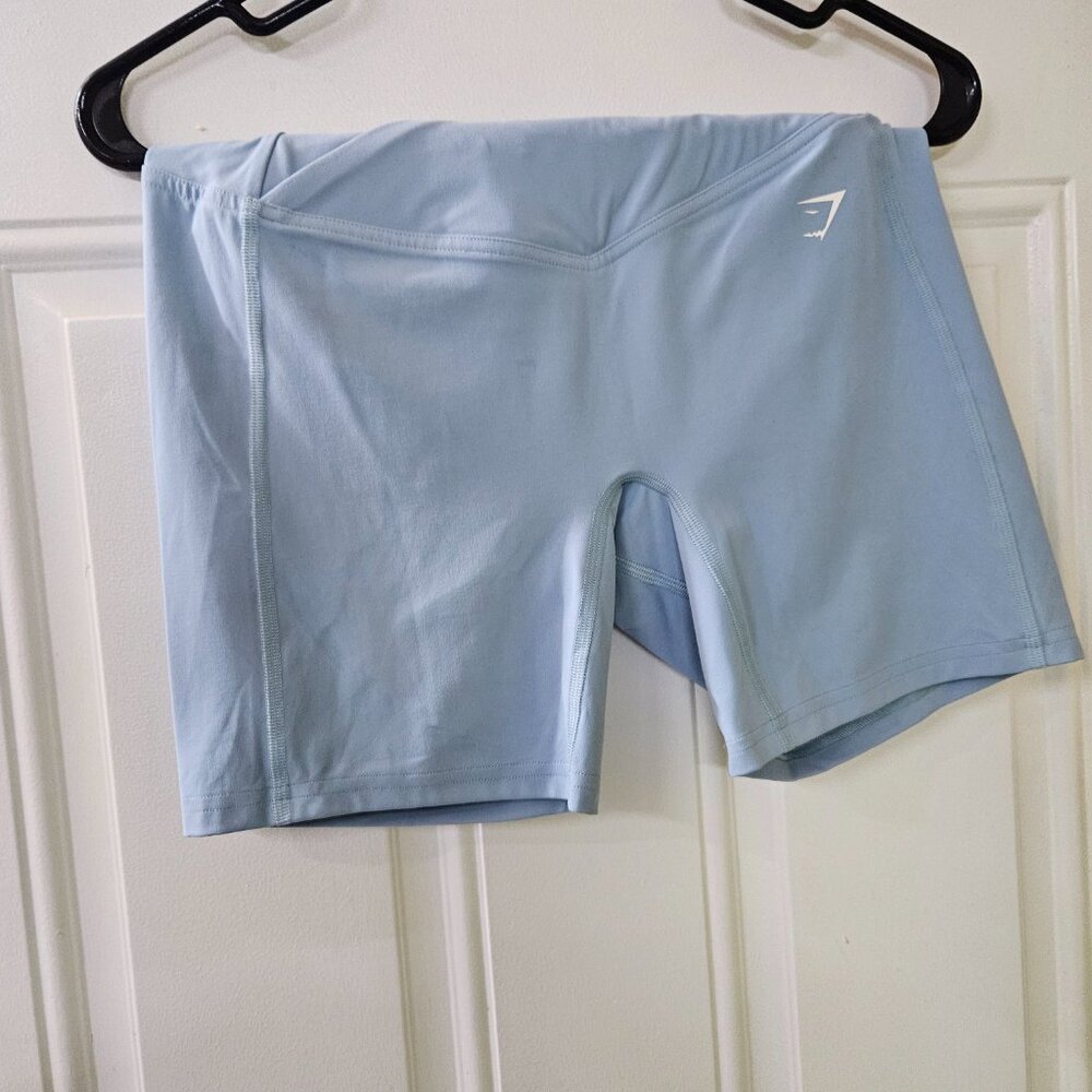 Gymshark Light Blue Long Sleeve Crop Top - Picture 2 of 3